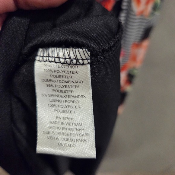 K Studio Collection Floral Maxi Dress‎ Women's Size XL Tie Waist Tropical - Picture 5 of 7